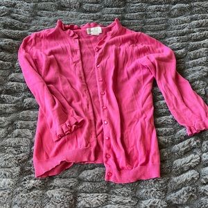 Pink frill cardigans